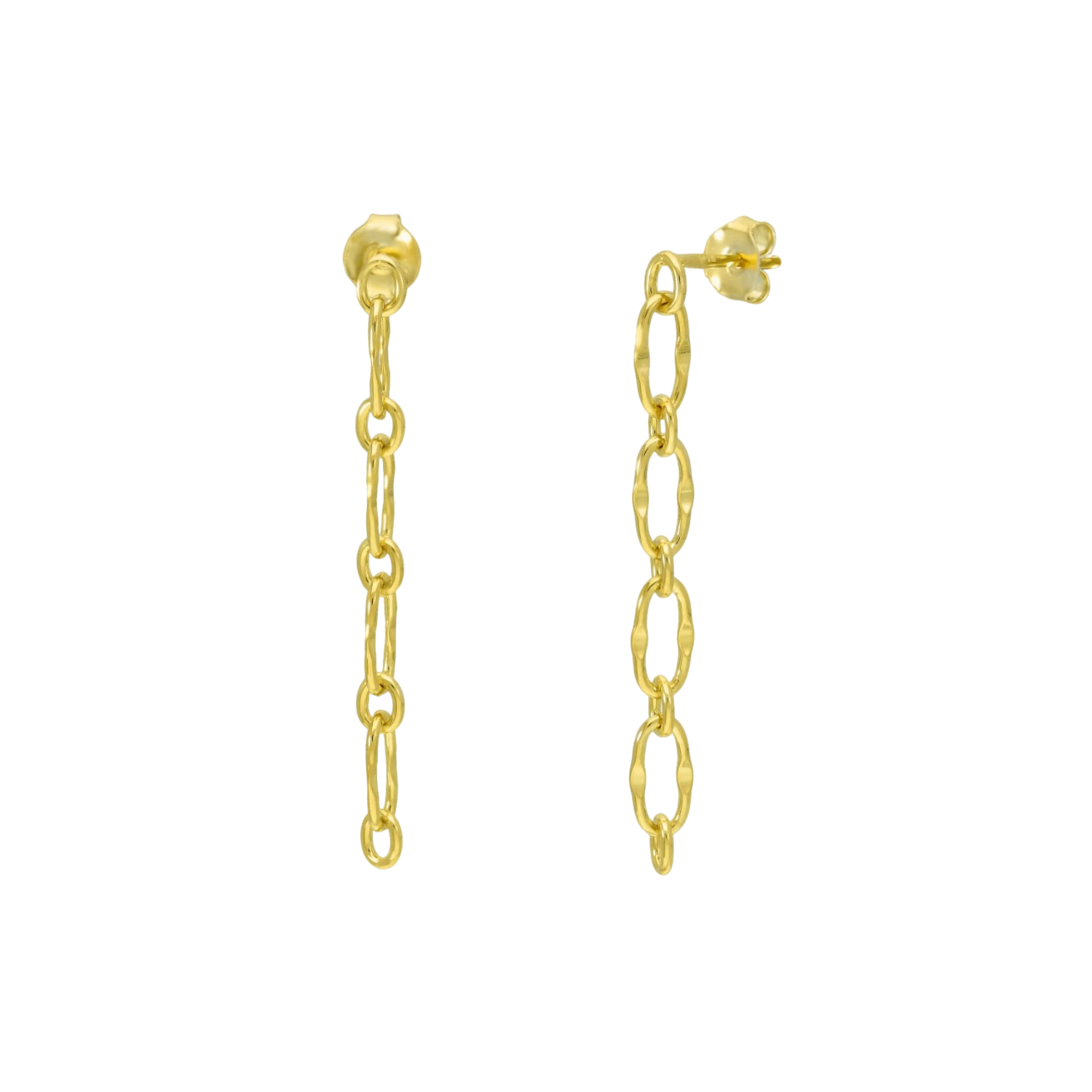 Pendientes cadena liso