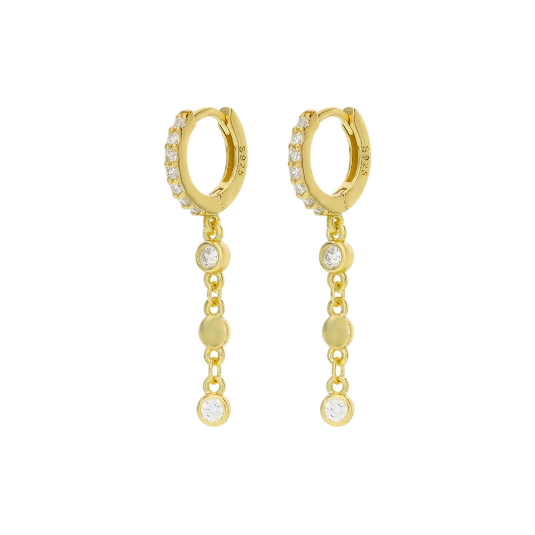 Pendientes de cadena y chatones